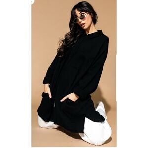 NWOT Dressed In LALA Lala Made Me Do It Oversized Button Up Shirt SZ. L/XL